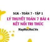 Lý Thuyết Toán 7 Bài 4: Thứ Tự Thực Hiện Các Phép Tính, Quy Tắc Chuyển Vế